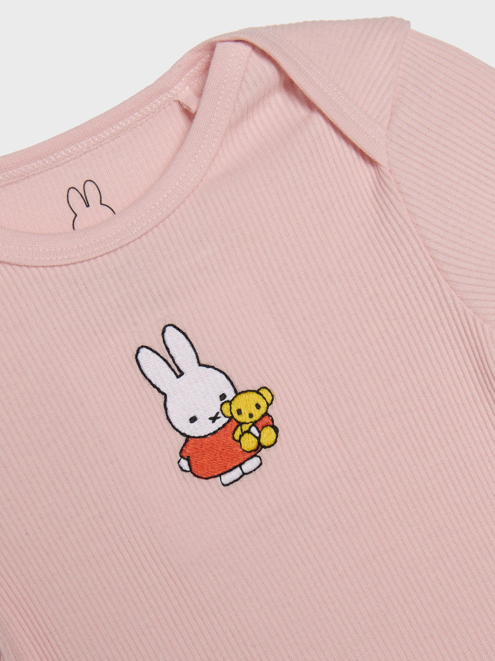 Body z prążkowanej dzianiny i ozdobnym haftem Miffy