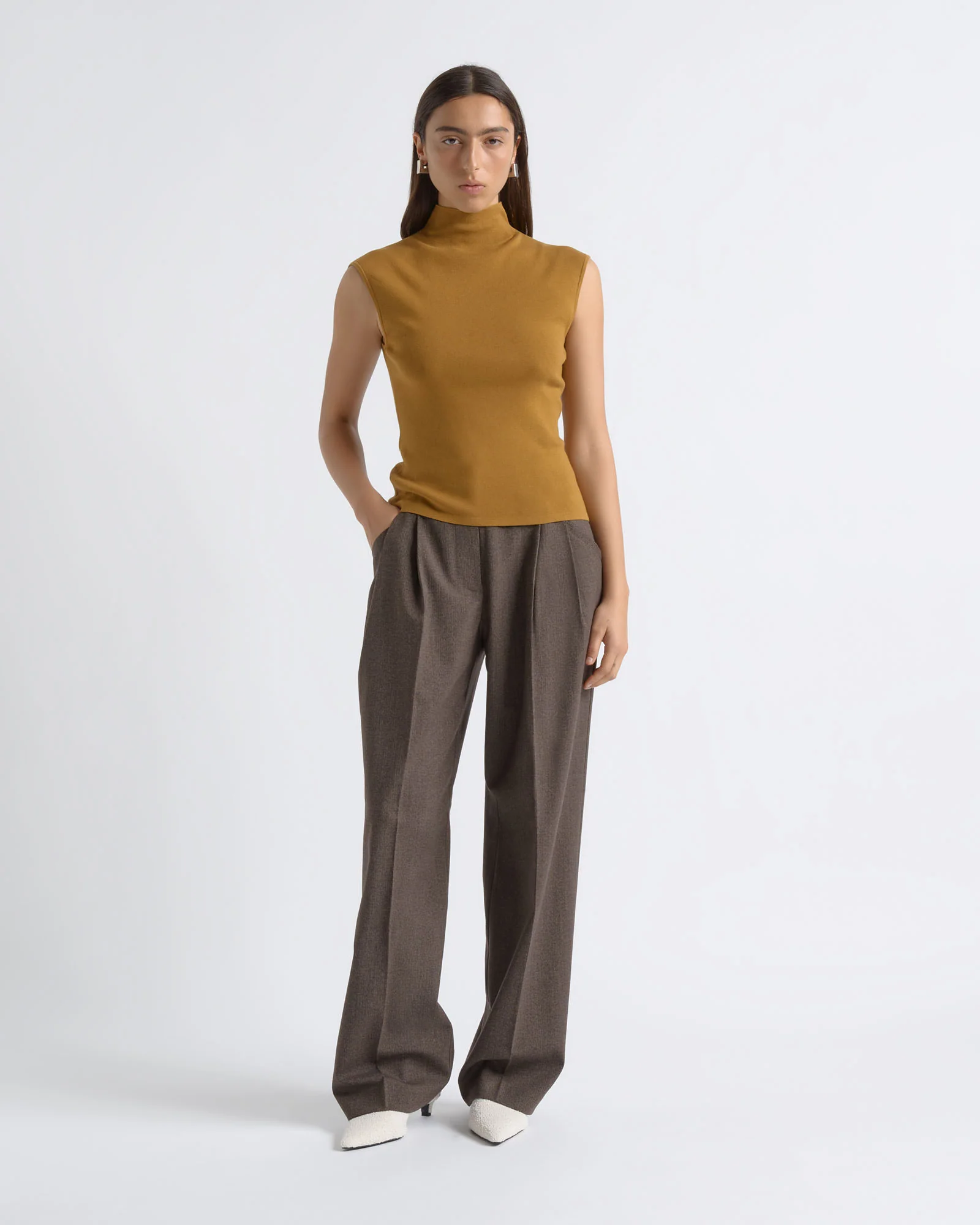 Cotton Silk Cap Sleeve Knit