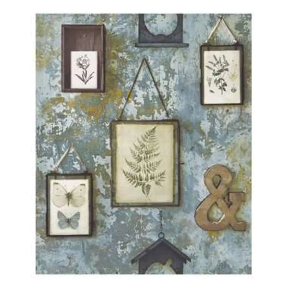 Dutch Wallcoverings - Exposure lijstjes/deco blauwgroen - 0,53x10,05m