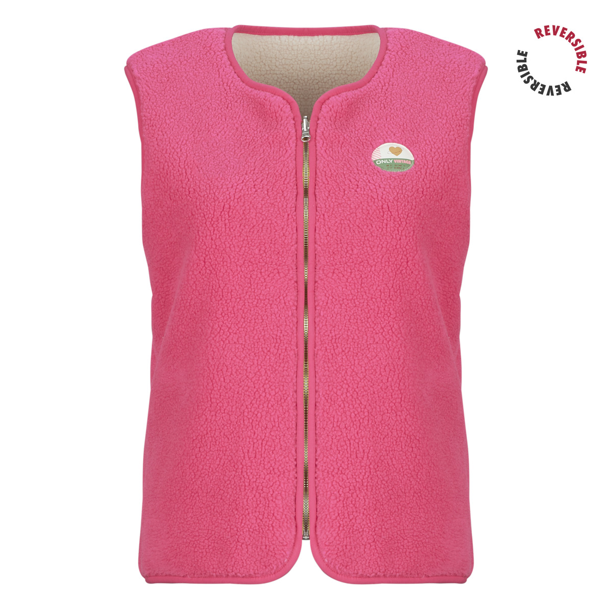 Only - ONLBABY TEDDY VEST REVERSIBLE - Pink