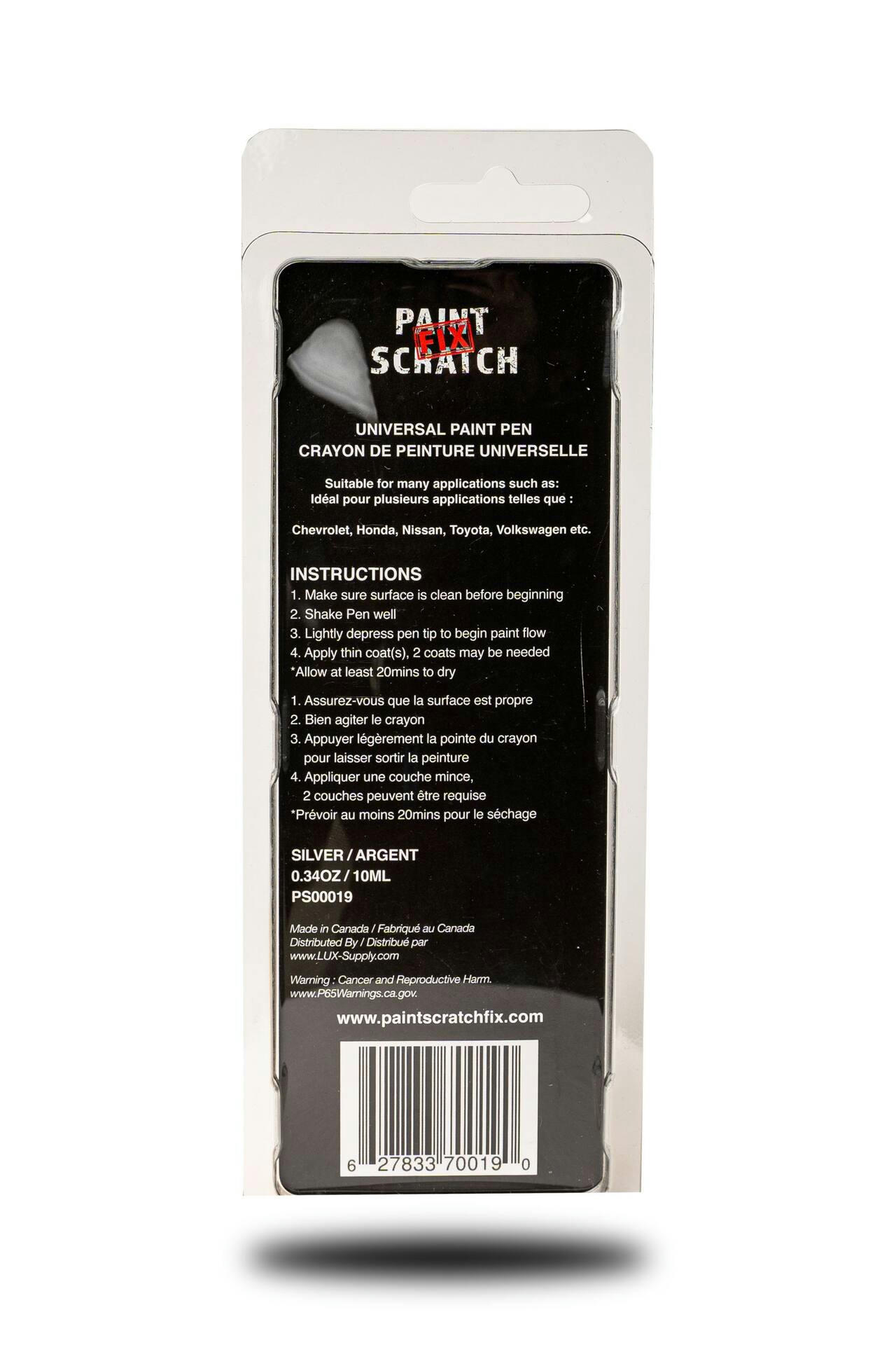 Paint Scratch Fix Automotive Touch Up Paint Pen, Silver