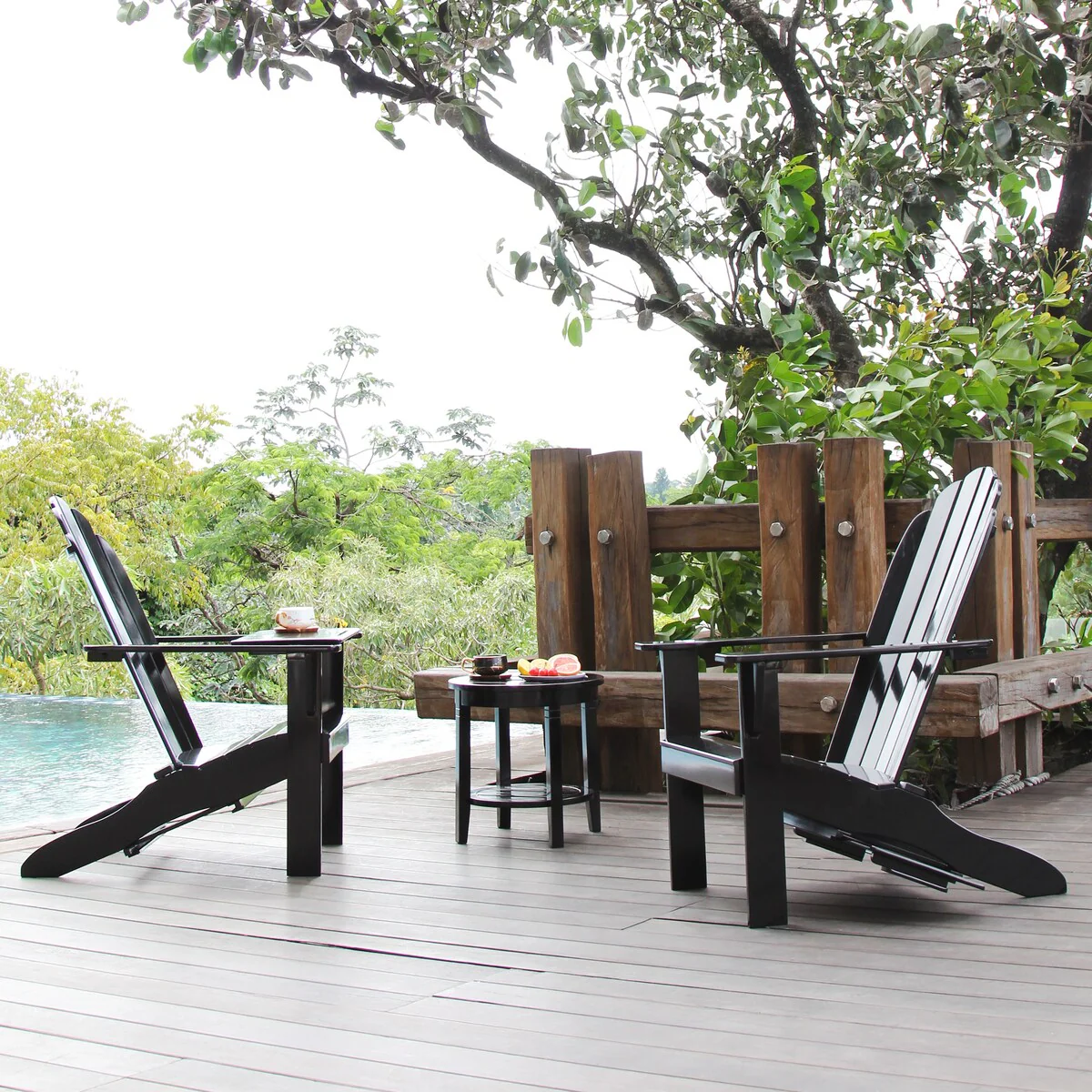 Cambridge Casual Madison Set of 2 Wood Outdoor Adirondack Chair