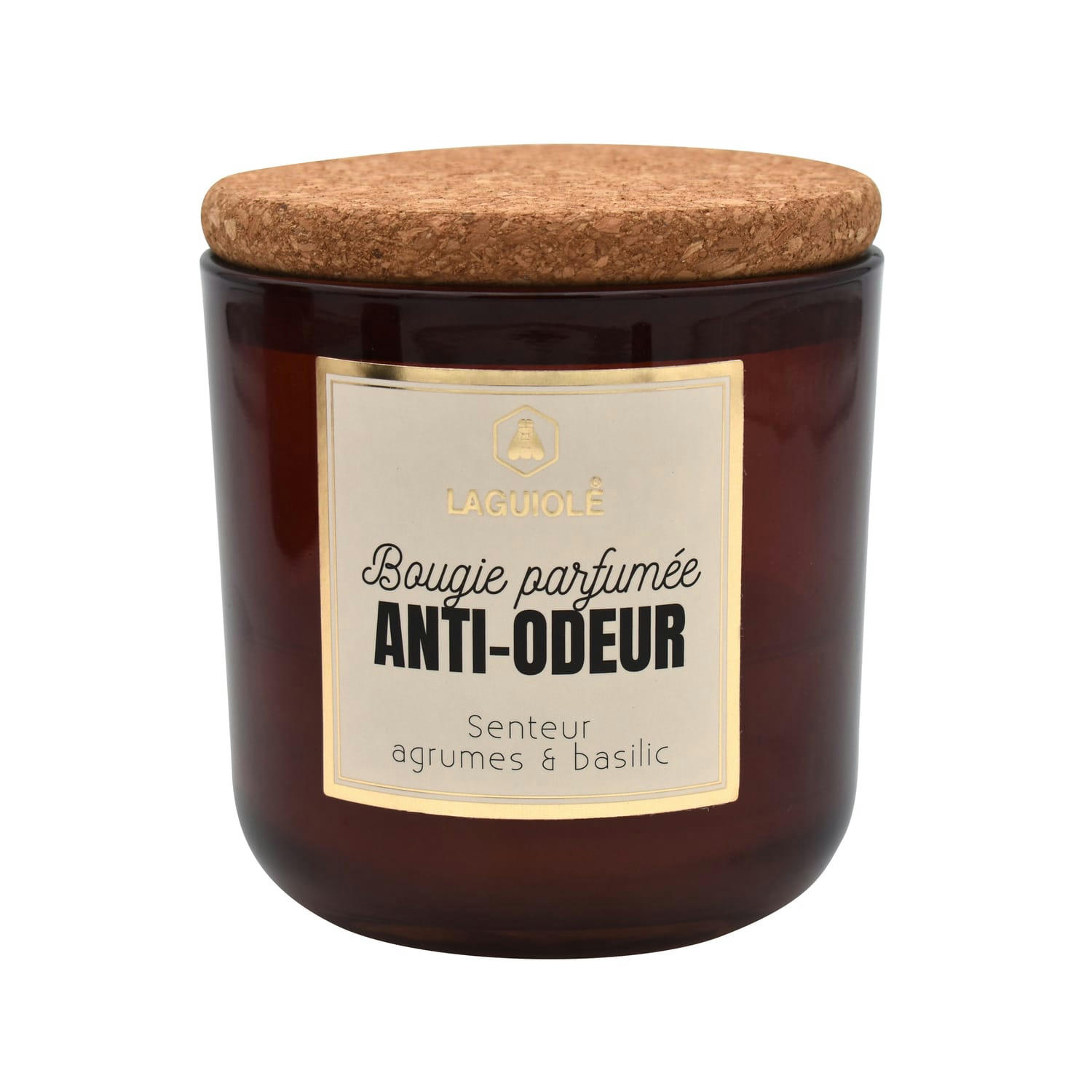 - Bougie parfumée au citron basilic et agrumes - 195g