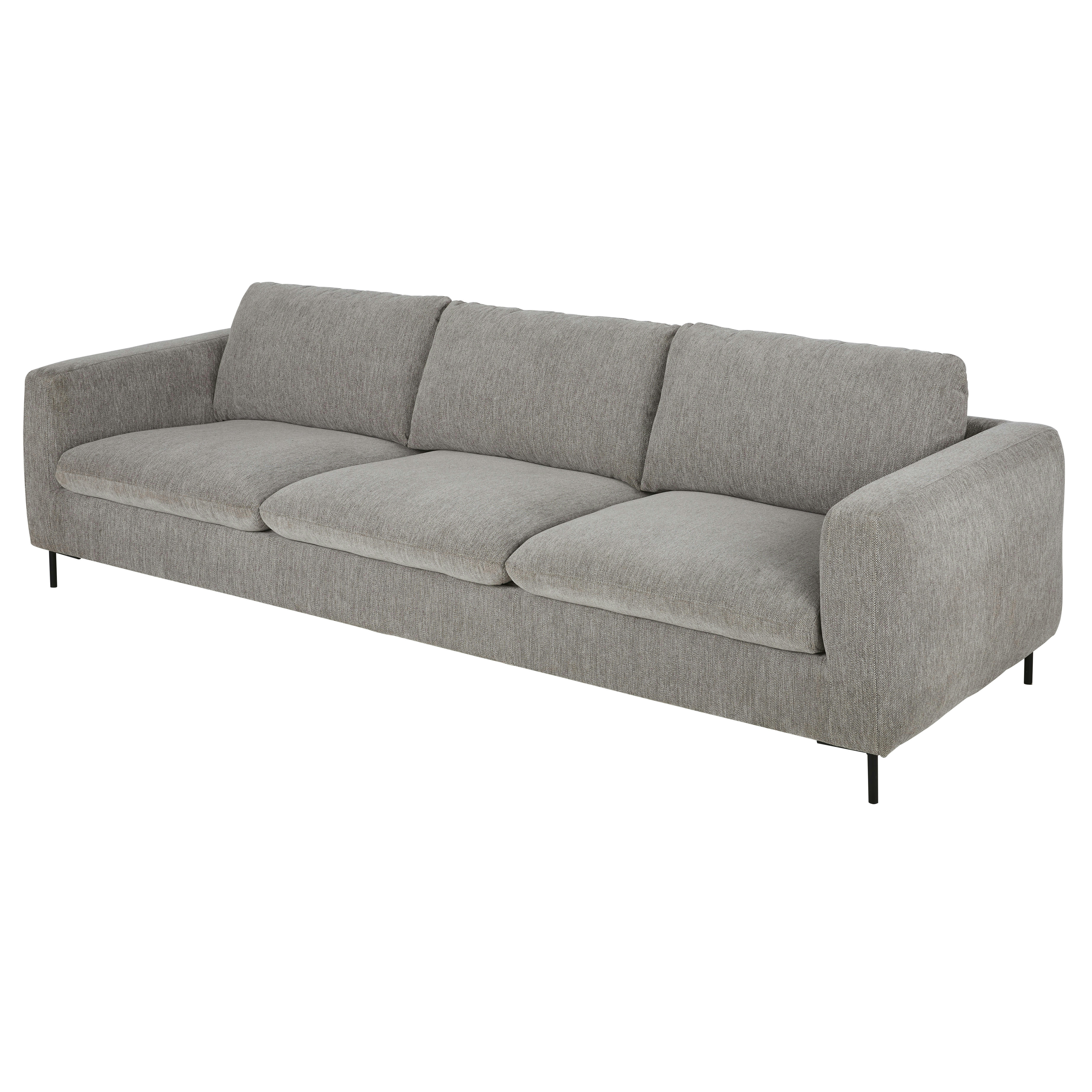 City - Canapé 3 places gris chiné