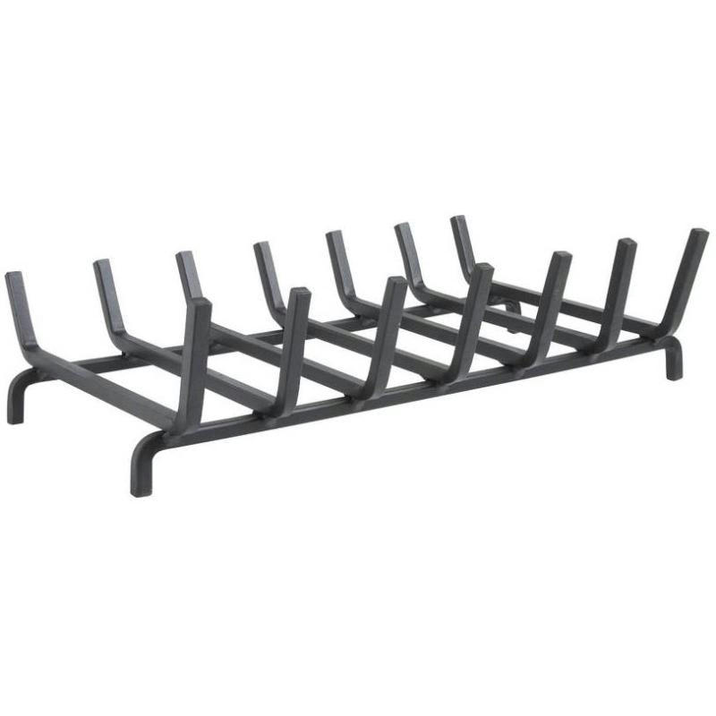 - Grille porte bûches en fer forgé