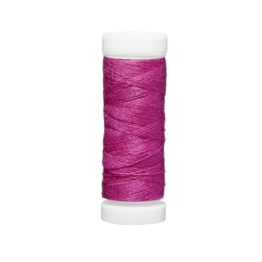 Bobine de fil à coudre rose 100m