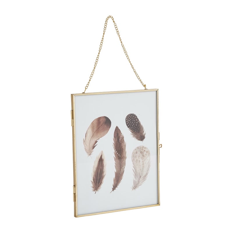 Fotolijst aan ketting - goud - 18x23 cm