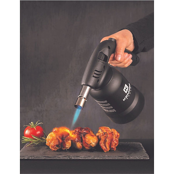 Lampe à souder à gaz Professionnelle Utilisation 360 degrés Chalumeau gaz Allumage piezo   8 Cartouches gaz Perçables KEMPER