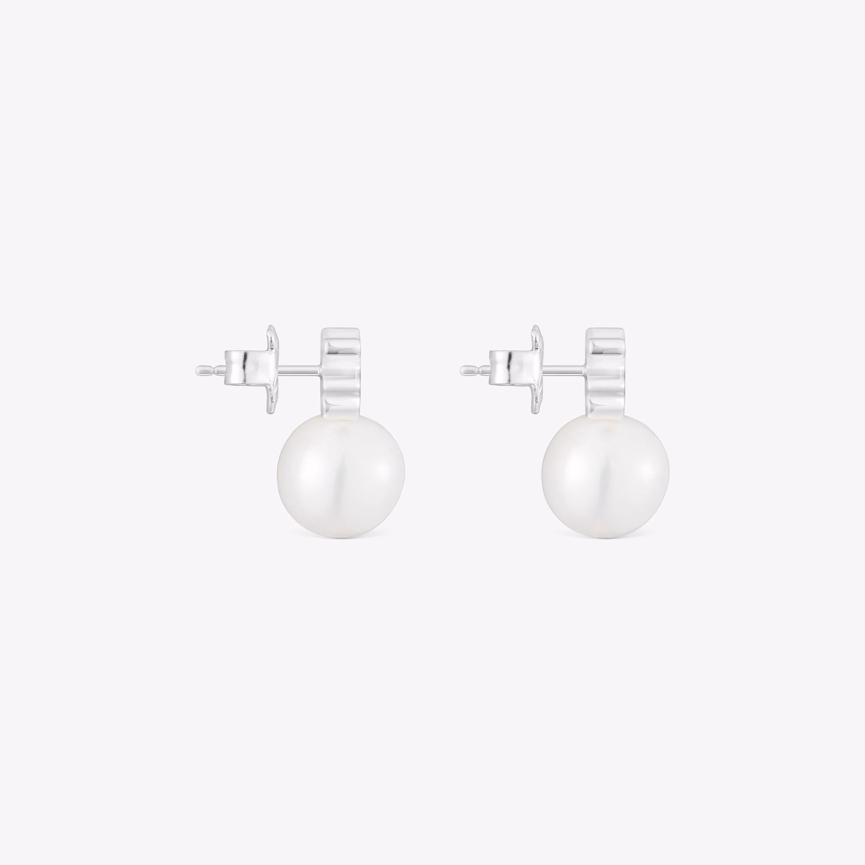 Pendientes oso de plata y perla cultivada de agua dulce Sweet Dolls