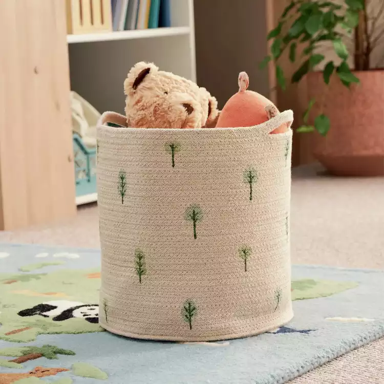Great Little Trading Company Rope Storage Basket - Woodland