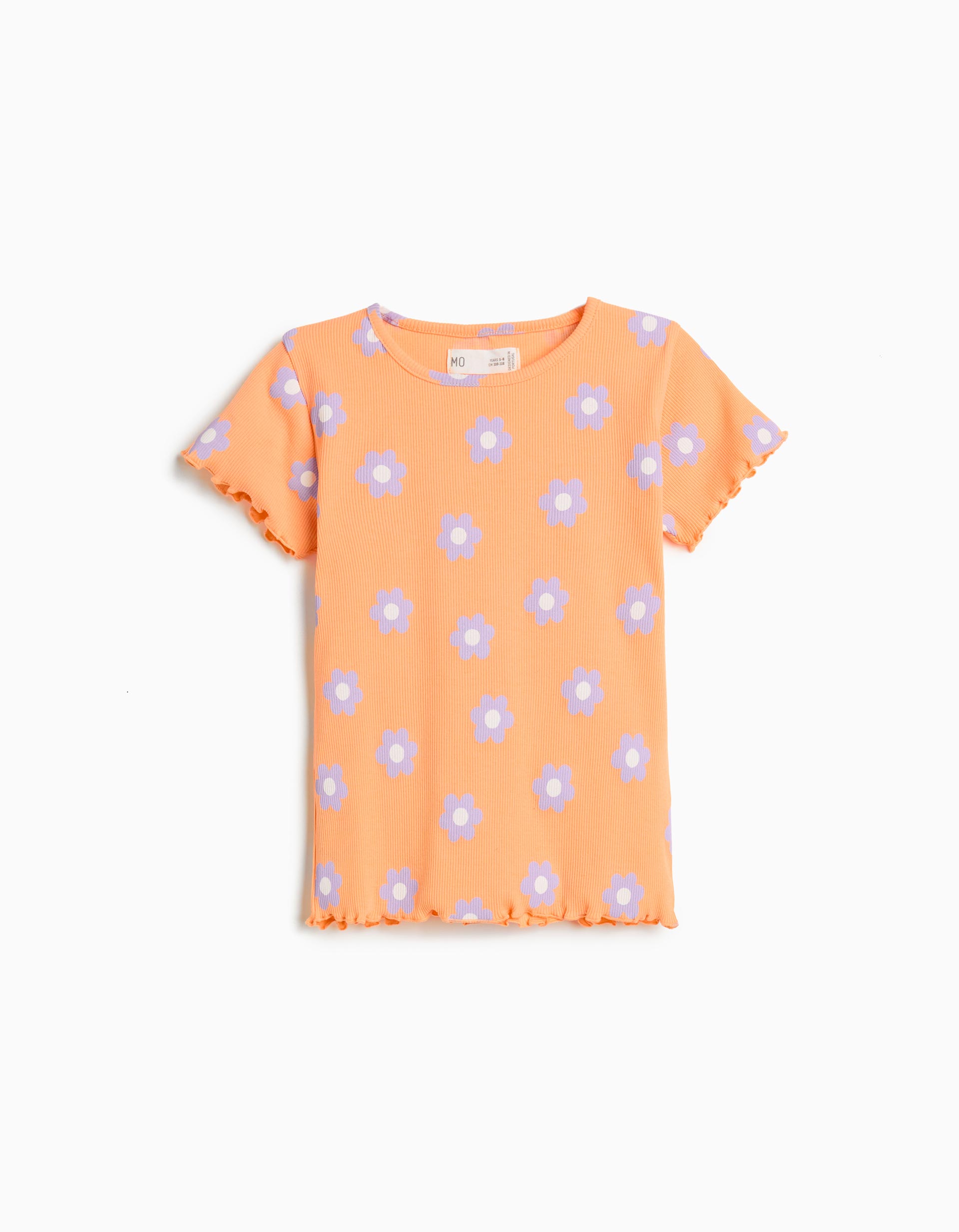T-shirt, Menina, Laranja Claro