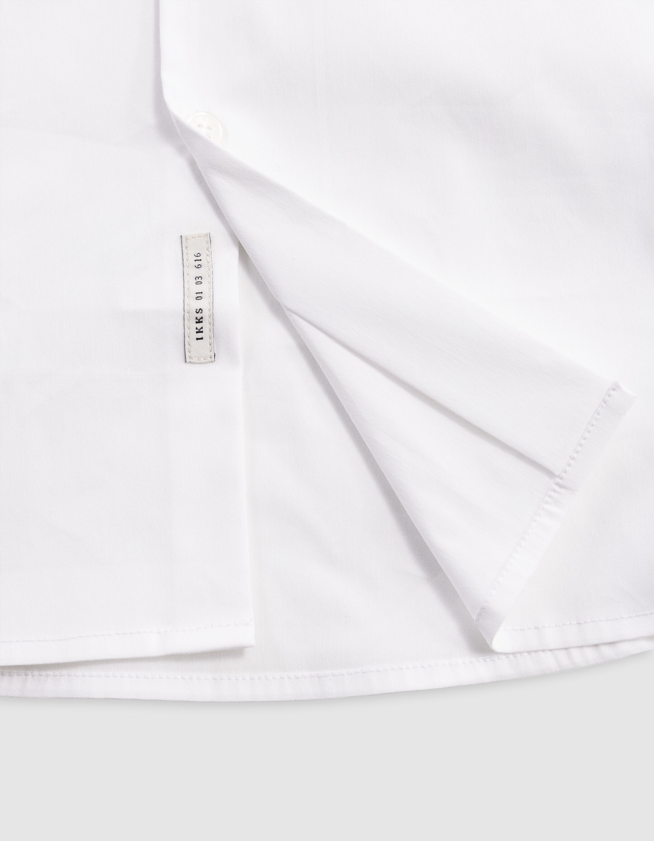 Chemise SLIM blanche en popeline Homme