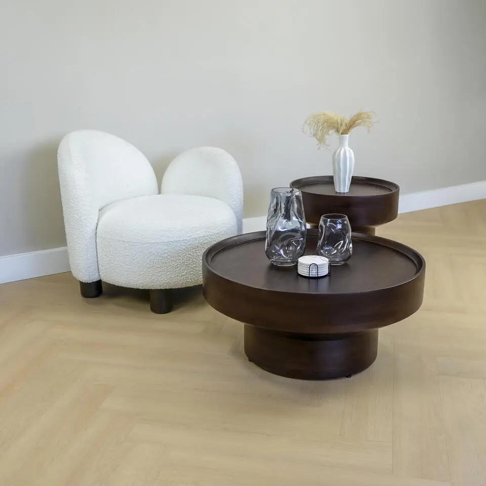 Lewis & Loft Salontafel Luus - FSC? mangohout - ?80 - Walnoot bruin