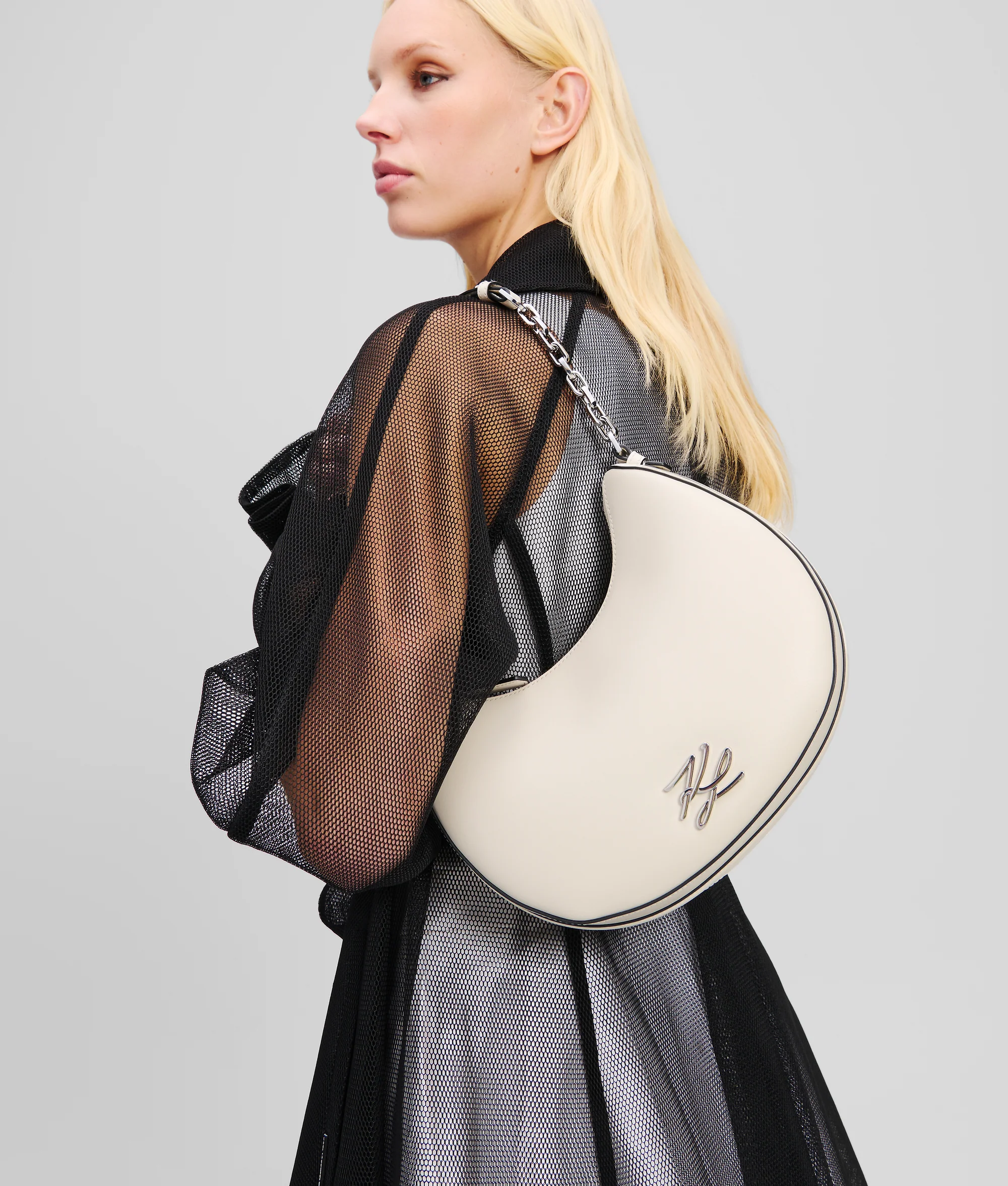 Sac porté épaule croissant de lune K/Autograph