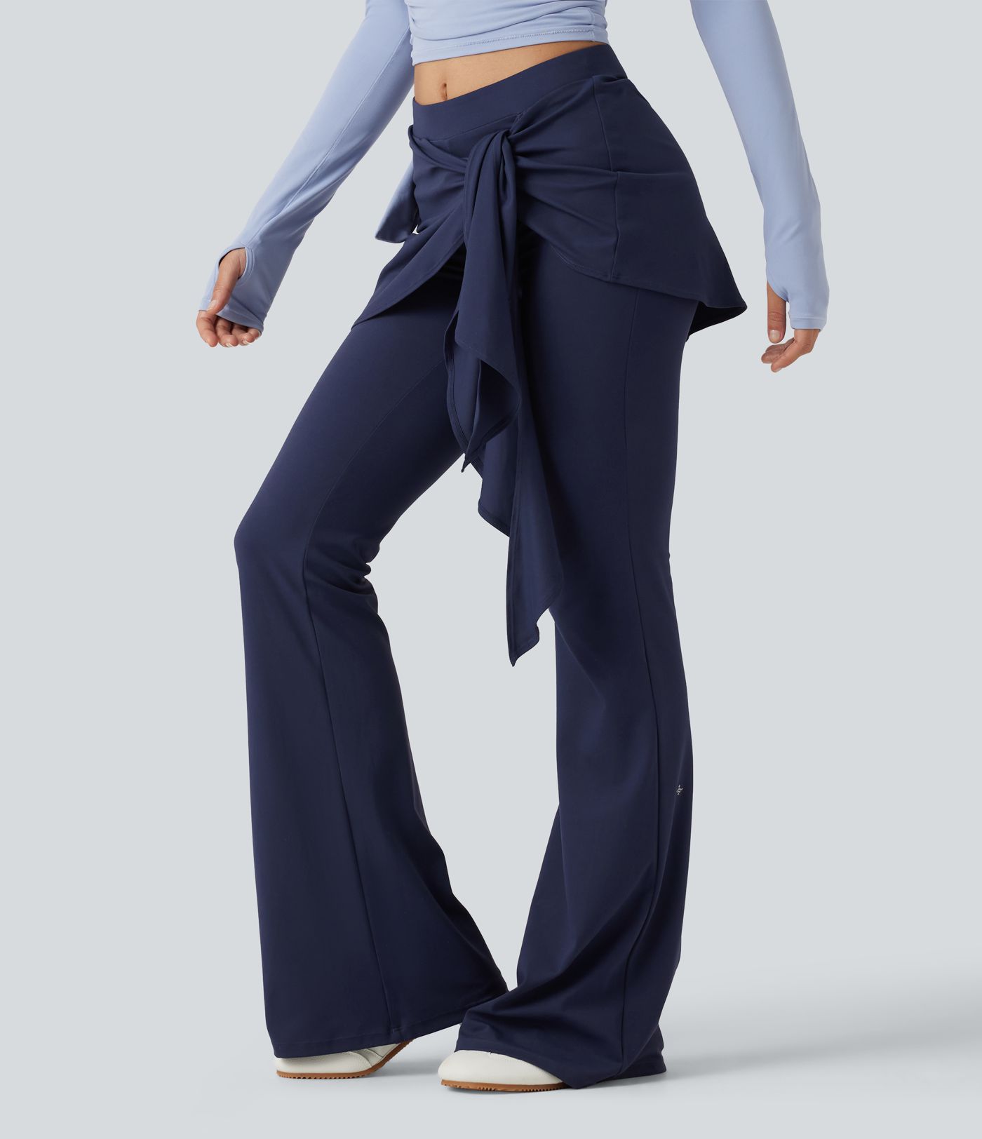Legging de danse flare SoftlyZero™ taille mi-haute avec lien devant et protection solaire UPF50