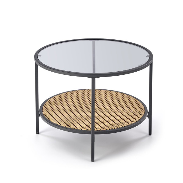 Stolik kawowy DAKOTA 60x60 dymiona/naturalna