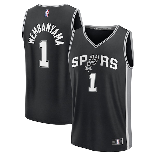 Victor Wembanyama San Antonio Spurs  Fast Break Replica Player Jersey - Icon Edition - Black