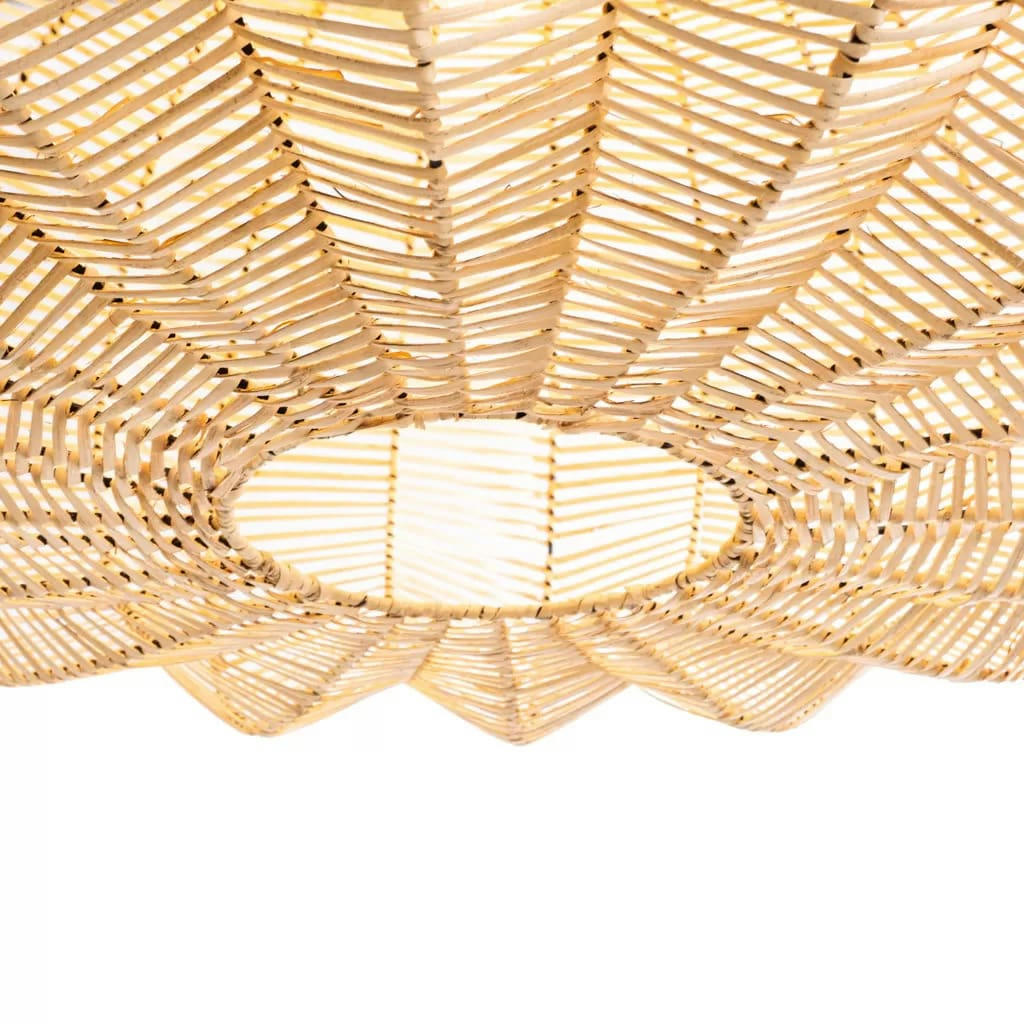 - Suspension XXL en rotin naturel en forme de fruit