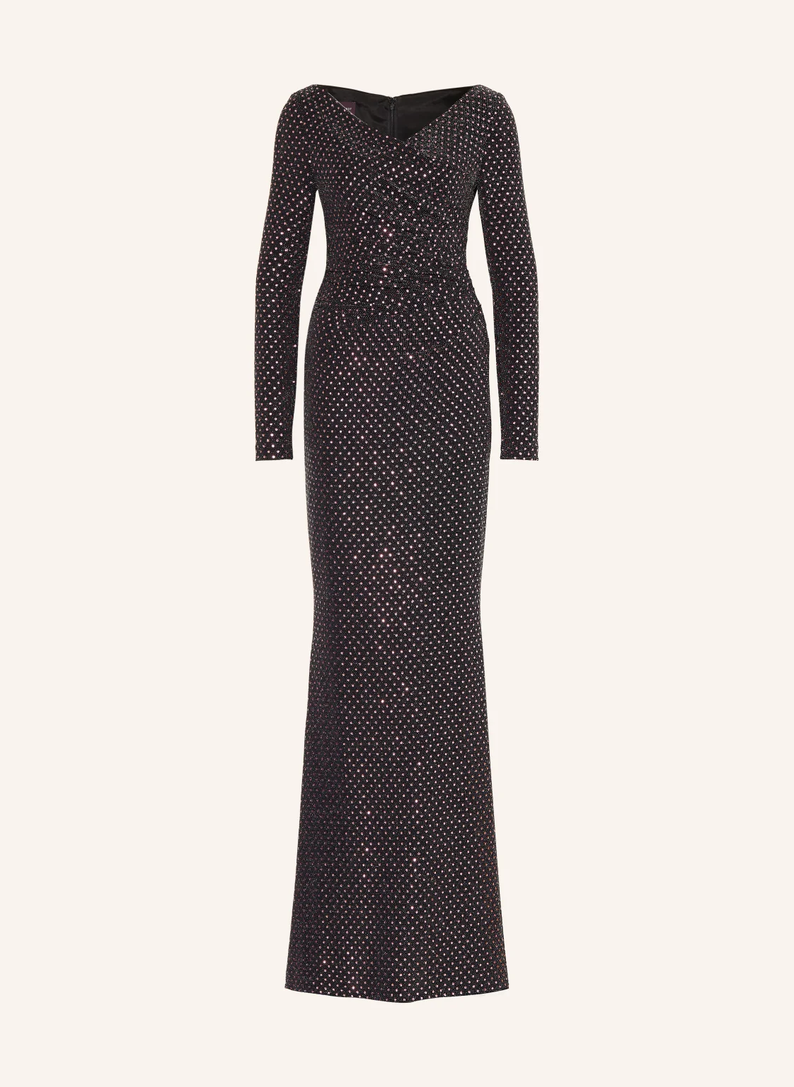 TALBOT RUNHOF Abendkleid mit Glitzergarn und Schmucksteinen
