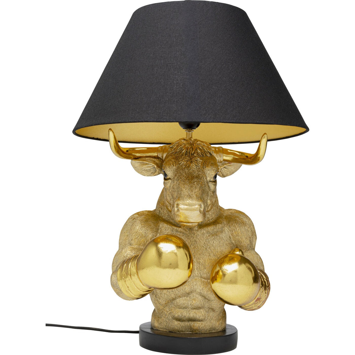 Kare Design Tafellamp boksen stier goud