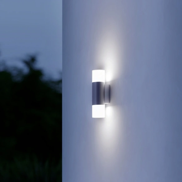 Außenleuchte »L 910«, Eckig, Halbrund, Aluminium