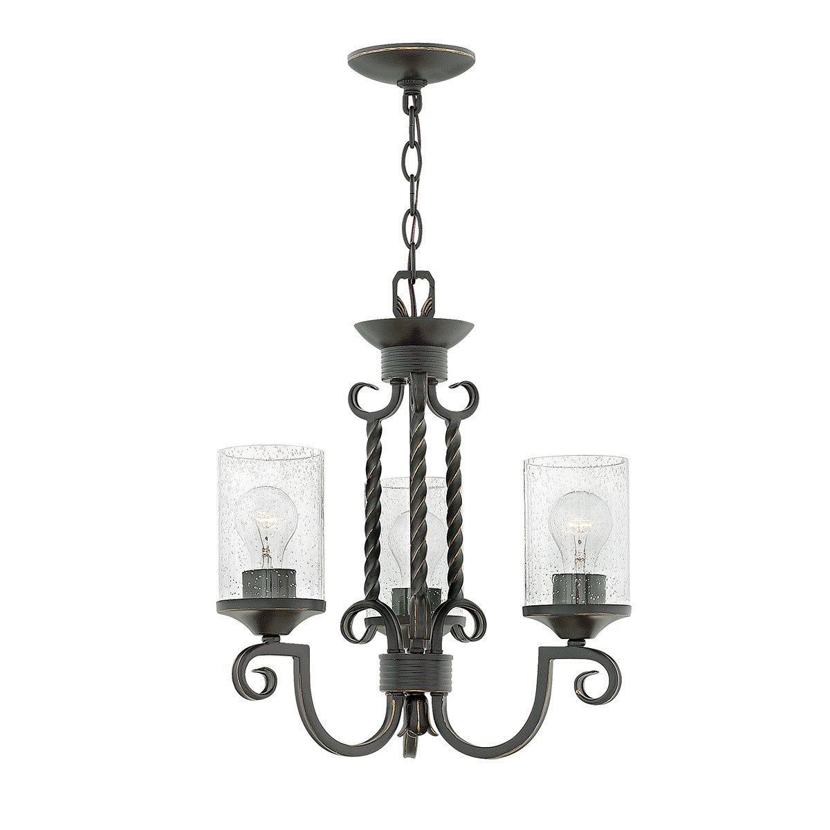 Lampa wisząca stara czerń Casa 3xE27x60W wym: 212,7x42,2x42,2 cm Hinkley