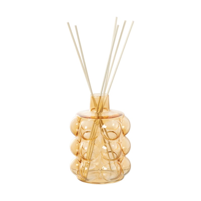 Vaas voor geurstokjes bubbels - oranje - &Oslash;8.5x11.5 cm