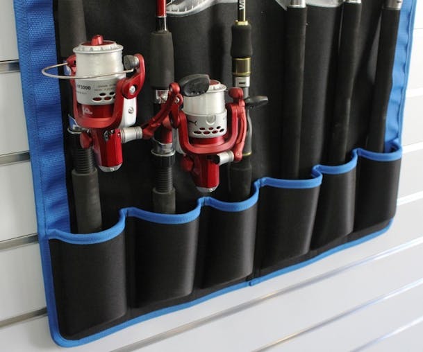 Wilson Fishing Rod Hanger-Wall Hanging Fishing Rod Holder-Holds 6 Rods or Combos