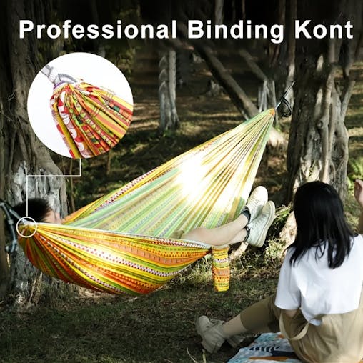NNETM Bohemian Travel Hammock for Outdoors