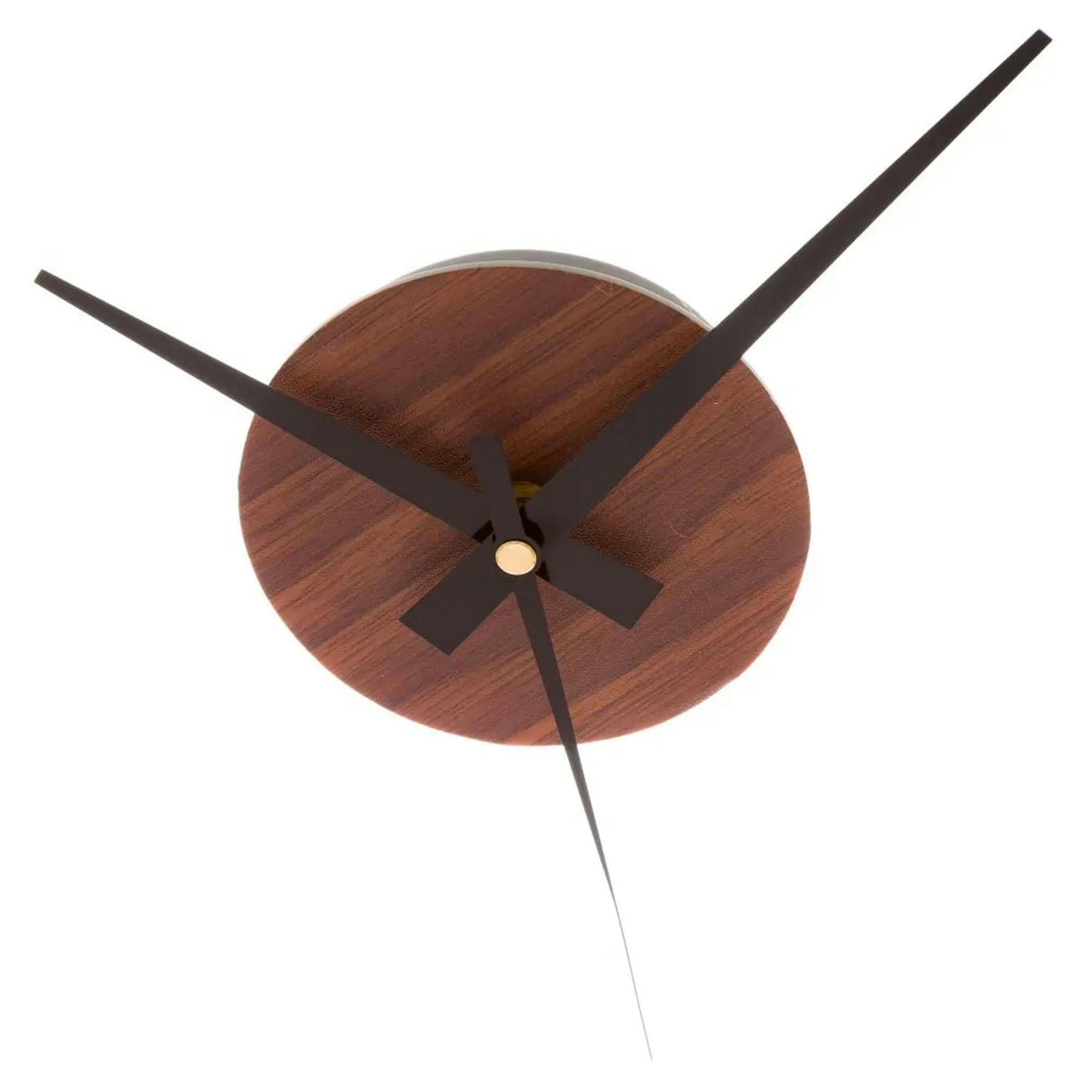 - Horloge murale design effet bois taille personnalisable à coller