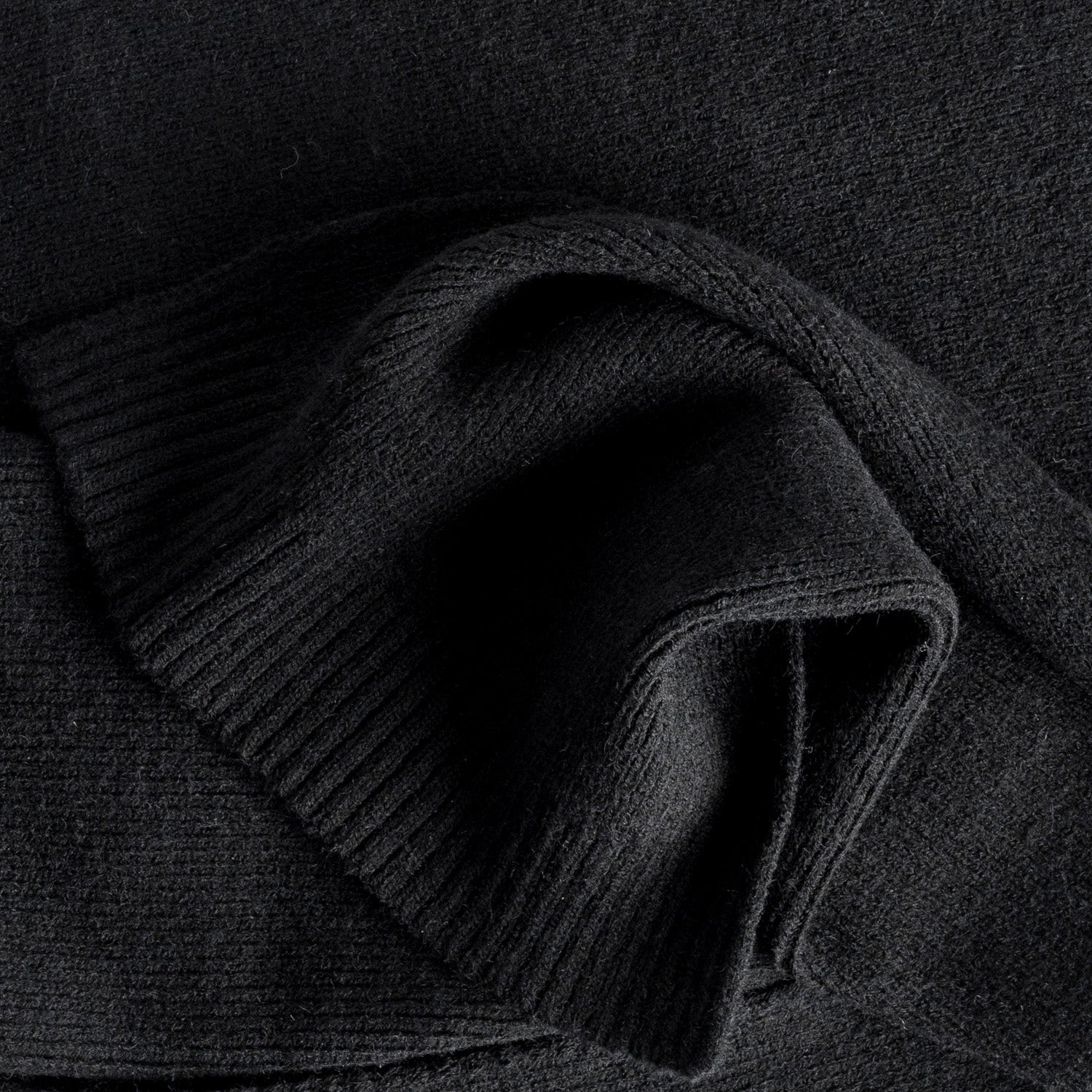 Echarpe noire tricot Homme