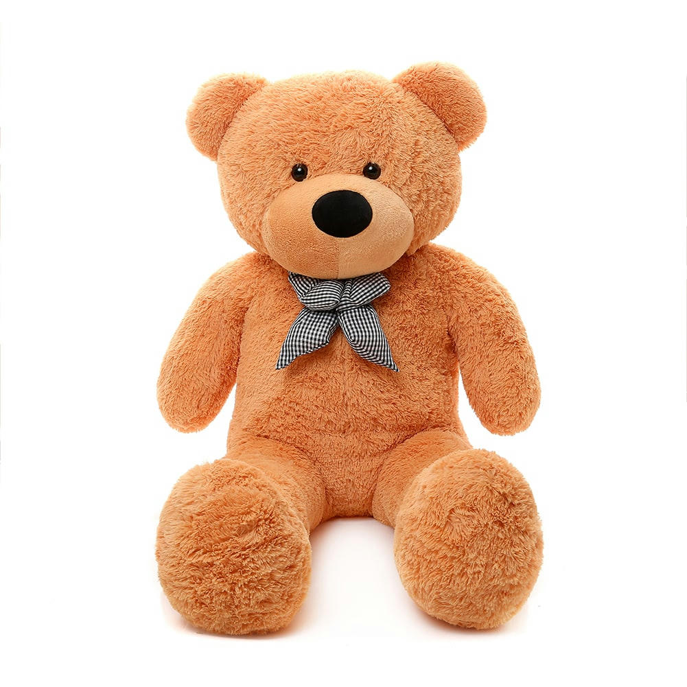 - Peluche Geante Ours XXL - Nounours Geant en Peluche Marron Clair 80cm