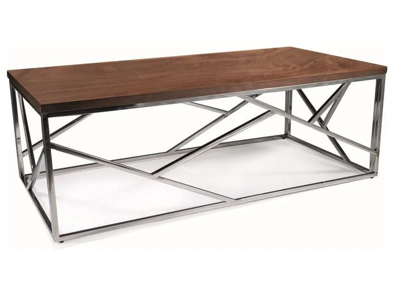 Ława ESCADA A 120x60 orzech/ srebrny