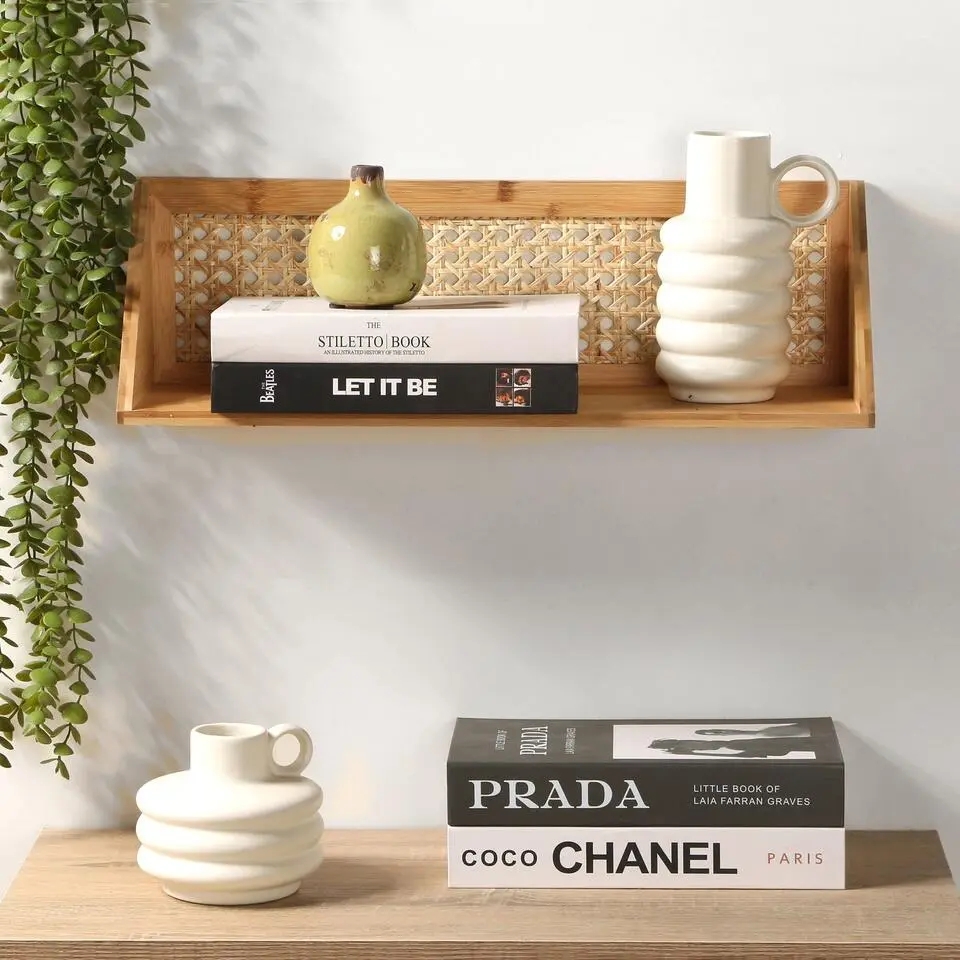 CALICOSY - Wandplank - Licht hout - 15x50x15 cm