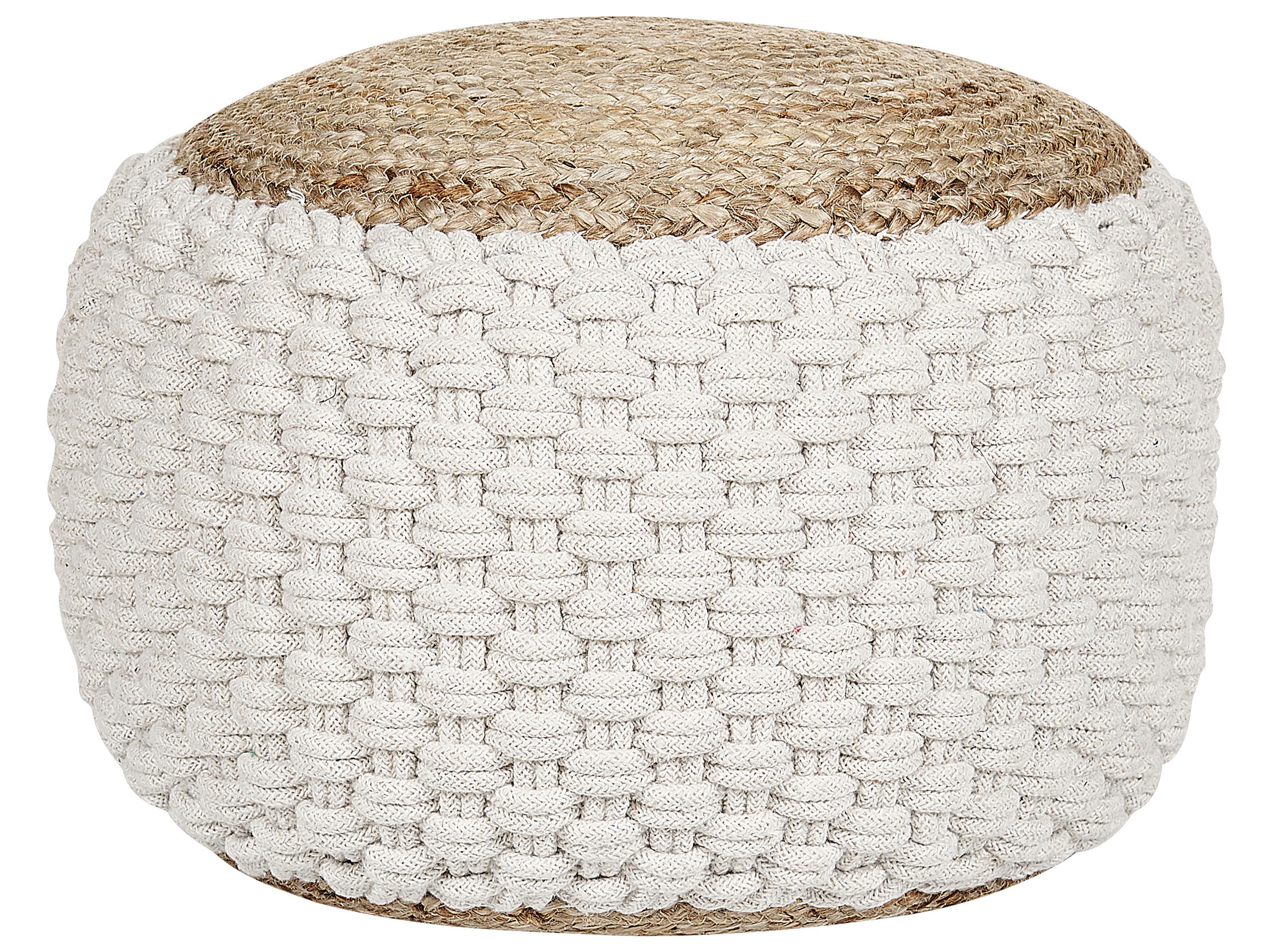 Pouffe AIZA Cotton White