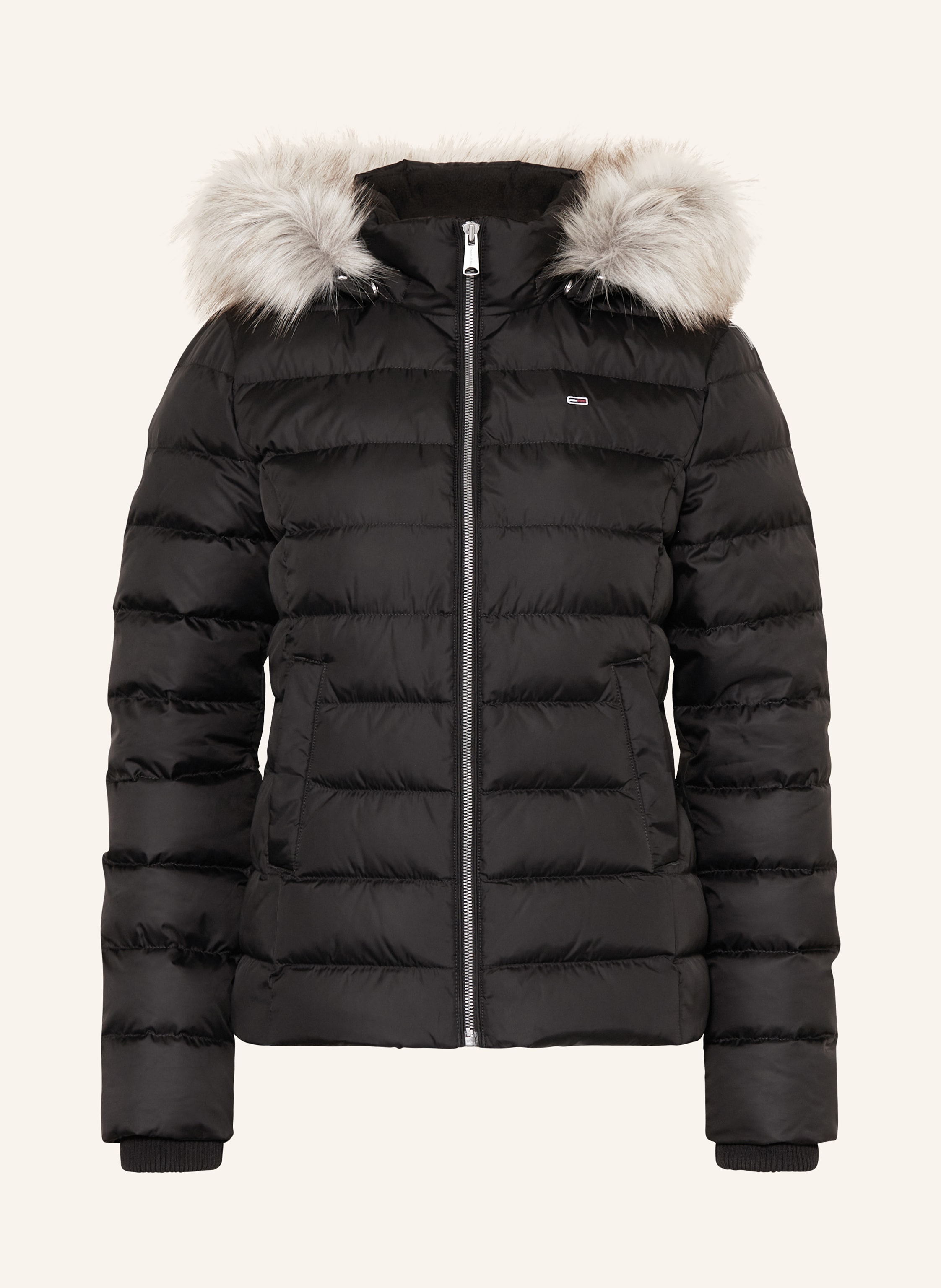 TOMMY JEANS Daunenjacke mit abnehmbarem Kunstfell