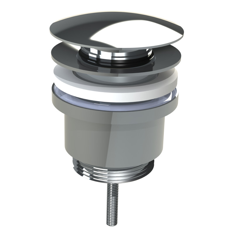 Bonde Click Clack pour lavabo chrome brillant ALLIBERT