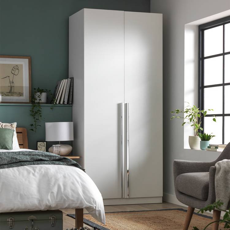 Habitat Munich 2 Door Wardrobe - White