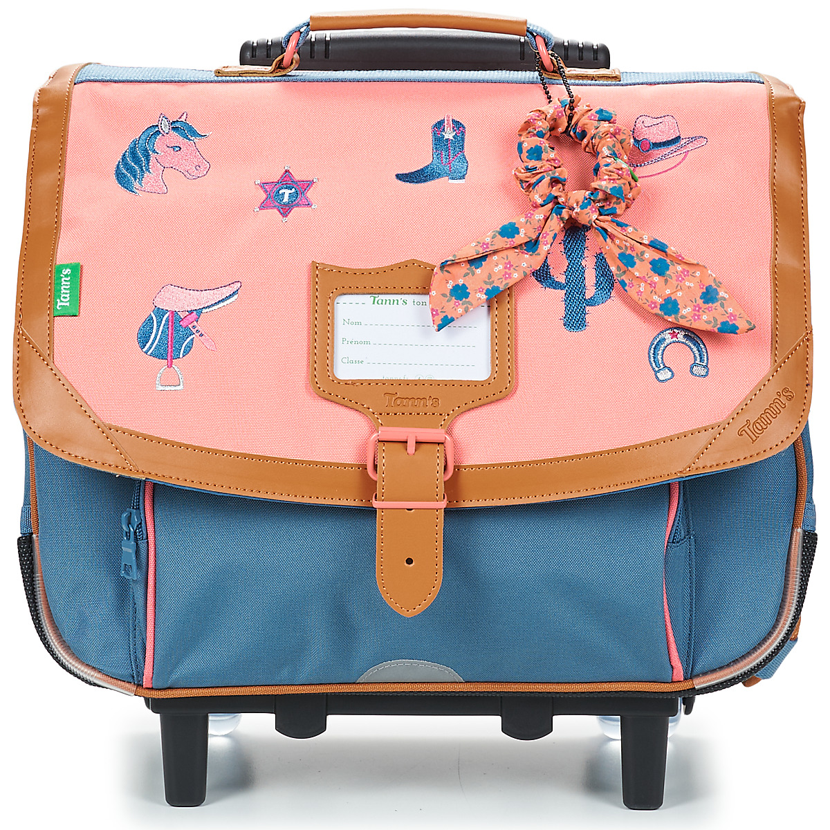 Tann's - JANE TROLLEY 38 CM - Pink / Blue