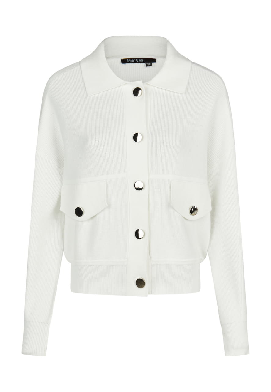 Strickjacke im Blousonstil