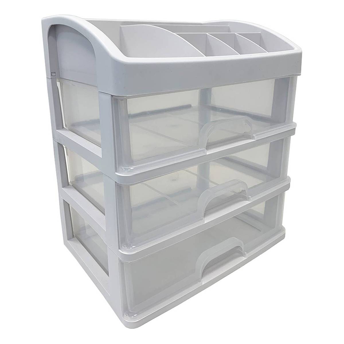 Hobbycraft White Three Drawer Desk Storage 28cm x 20cm x 32cm