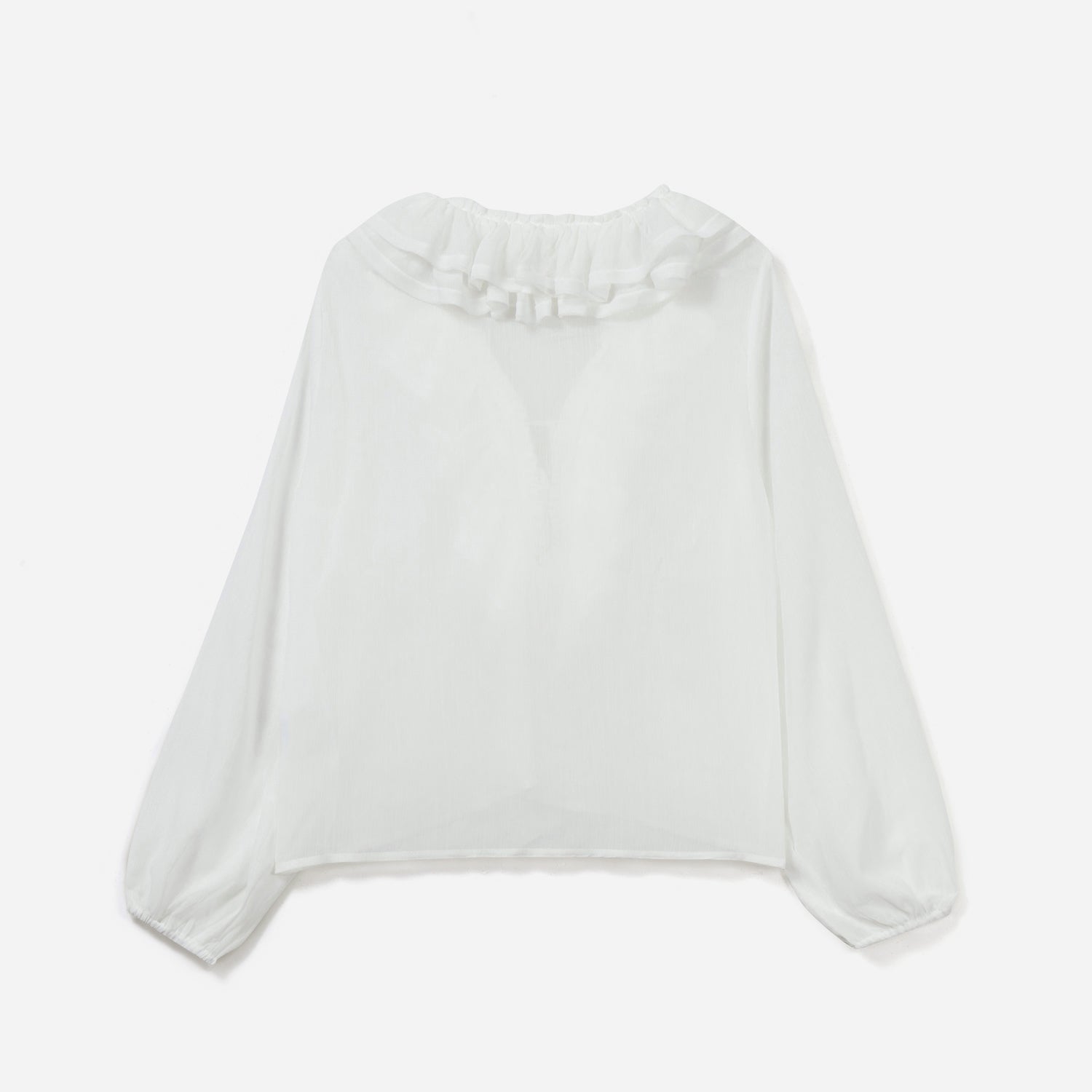 Blouse TEXTO blanche à volants