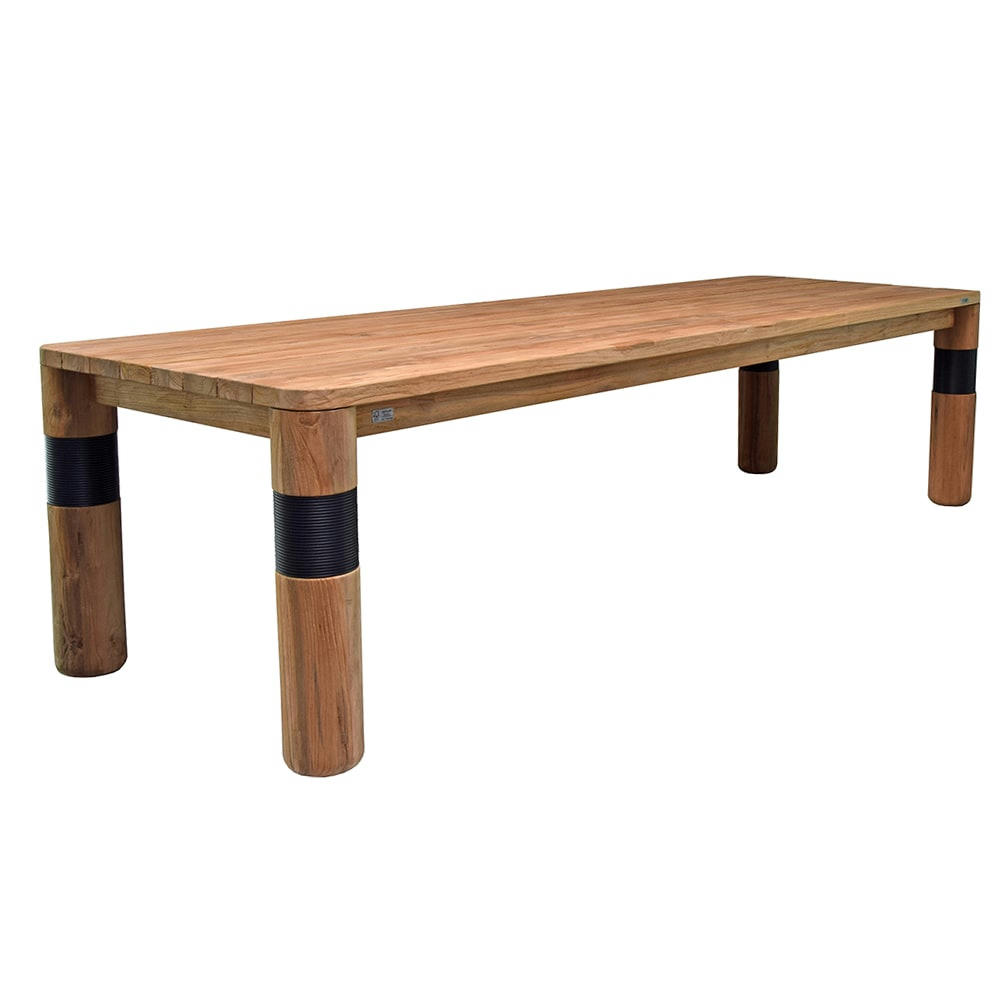 GALACTUS - Table en teck massif recyclé 300 cm