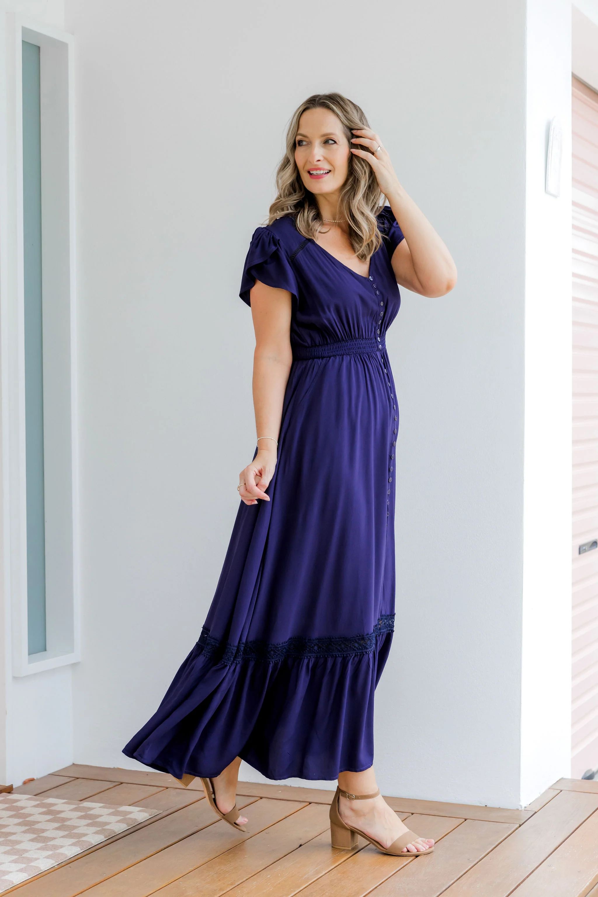 Louisa Maxi Dress in Midnight