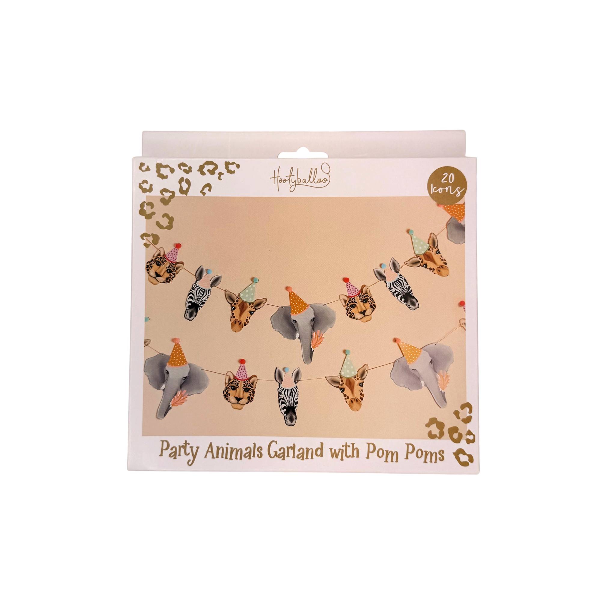 Party Animal Animal Pom Pom Garland 2m