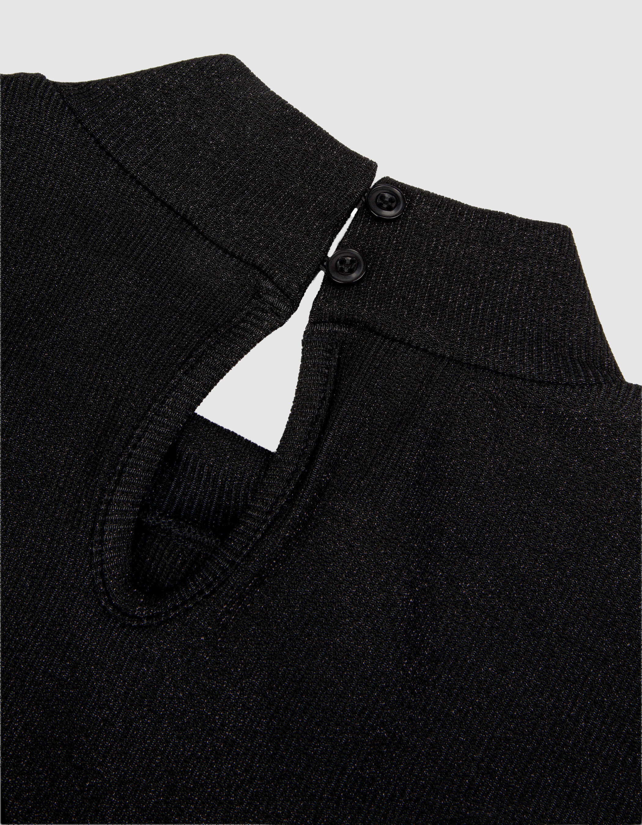 Tee-shirt sans manches noir pailleté Femme