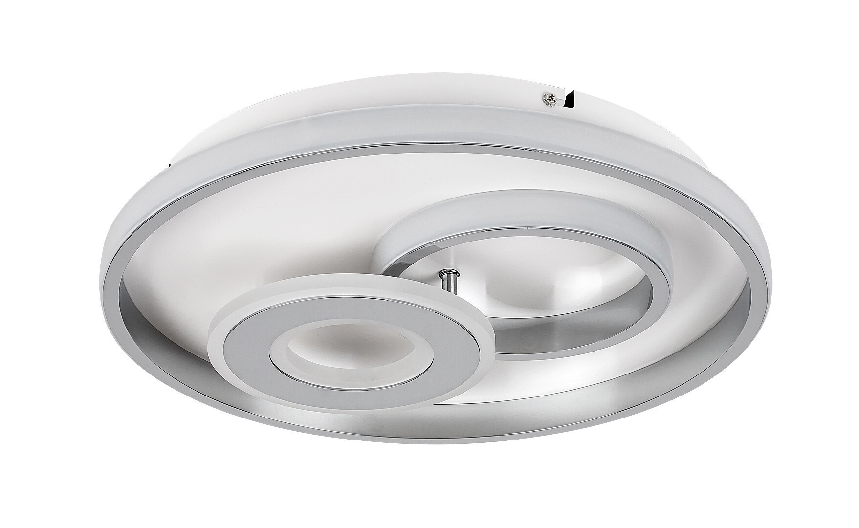 Plafon Celindaokrągły chromowany biały LED 1x40W 40cm 2000lm IP20 Rabalux