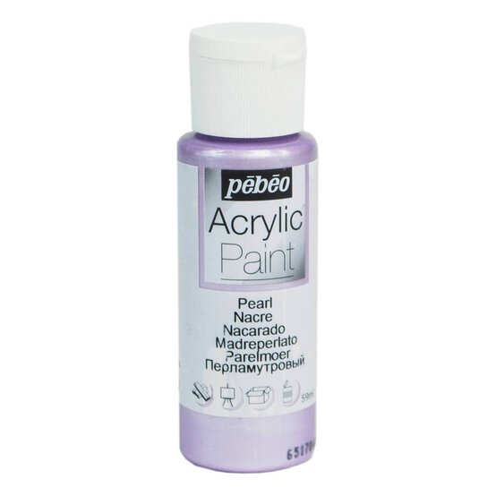 Pebeo Parma Violet Pearl Acrylic Craft Paint 59ml