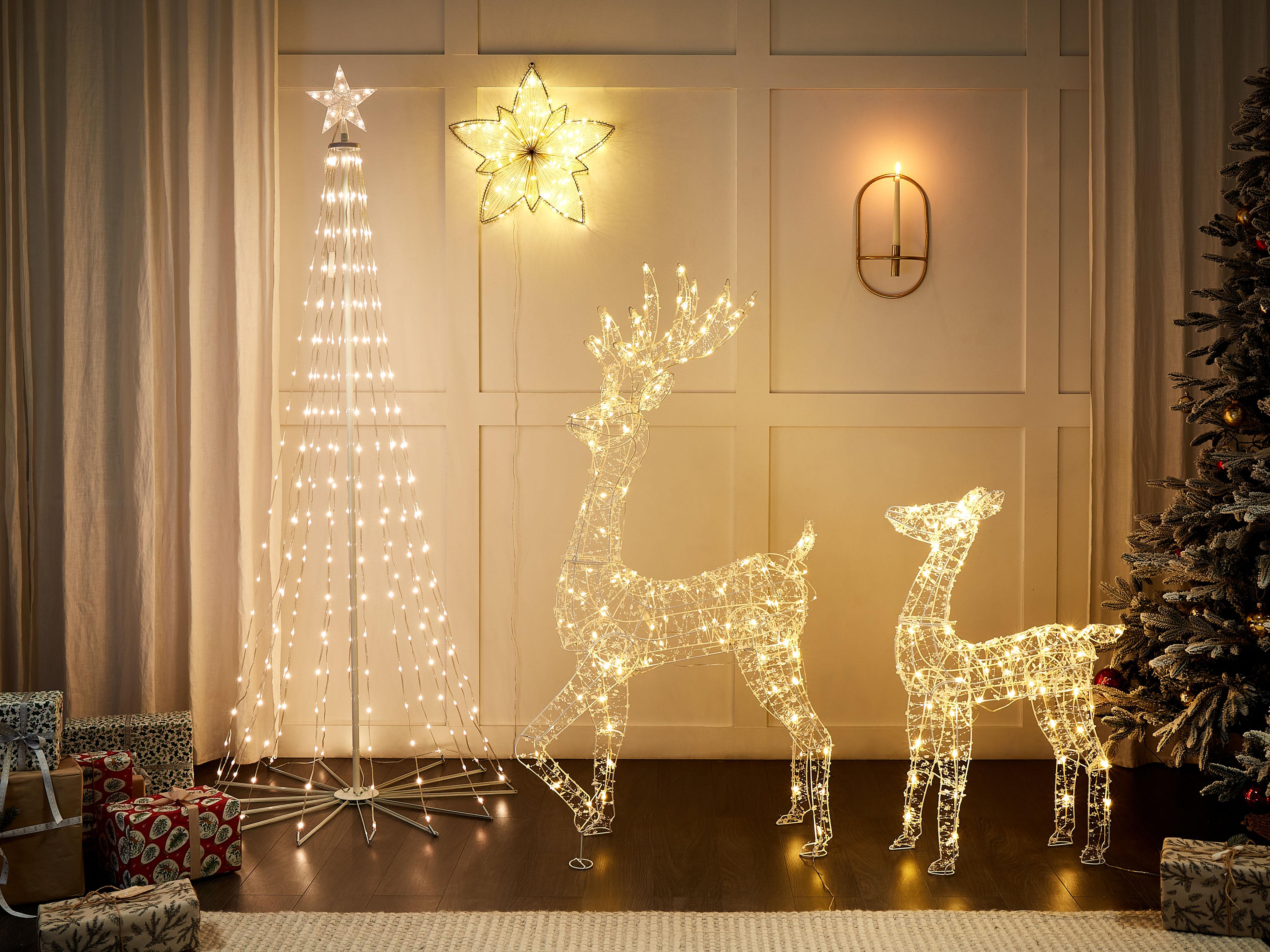 Outdoor Hanging Decoration LED HOFSOS Star 50 cm Silver