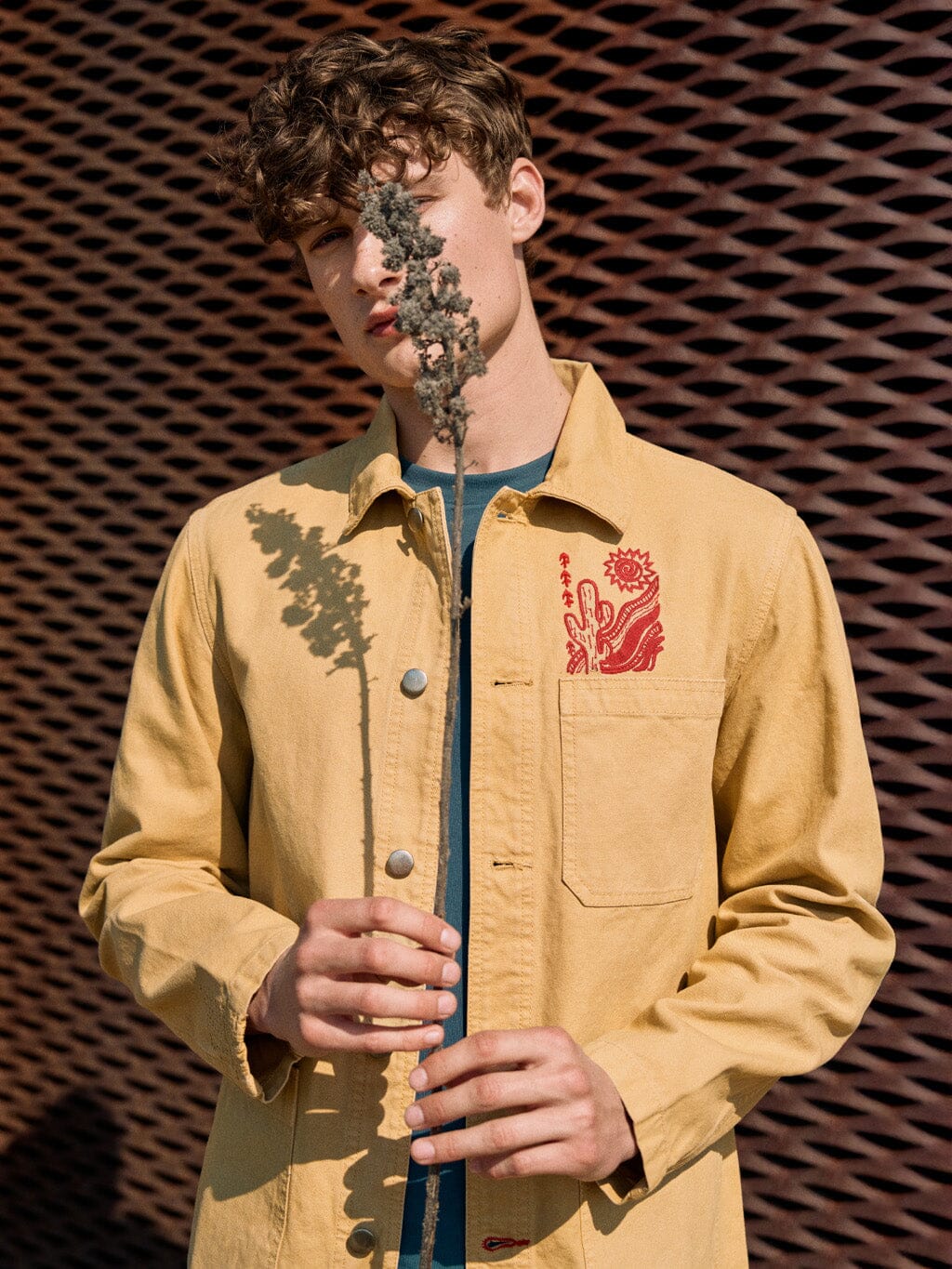 Tecopa Cotton Chore Jacket in Beige